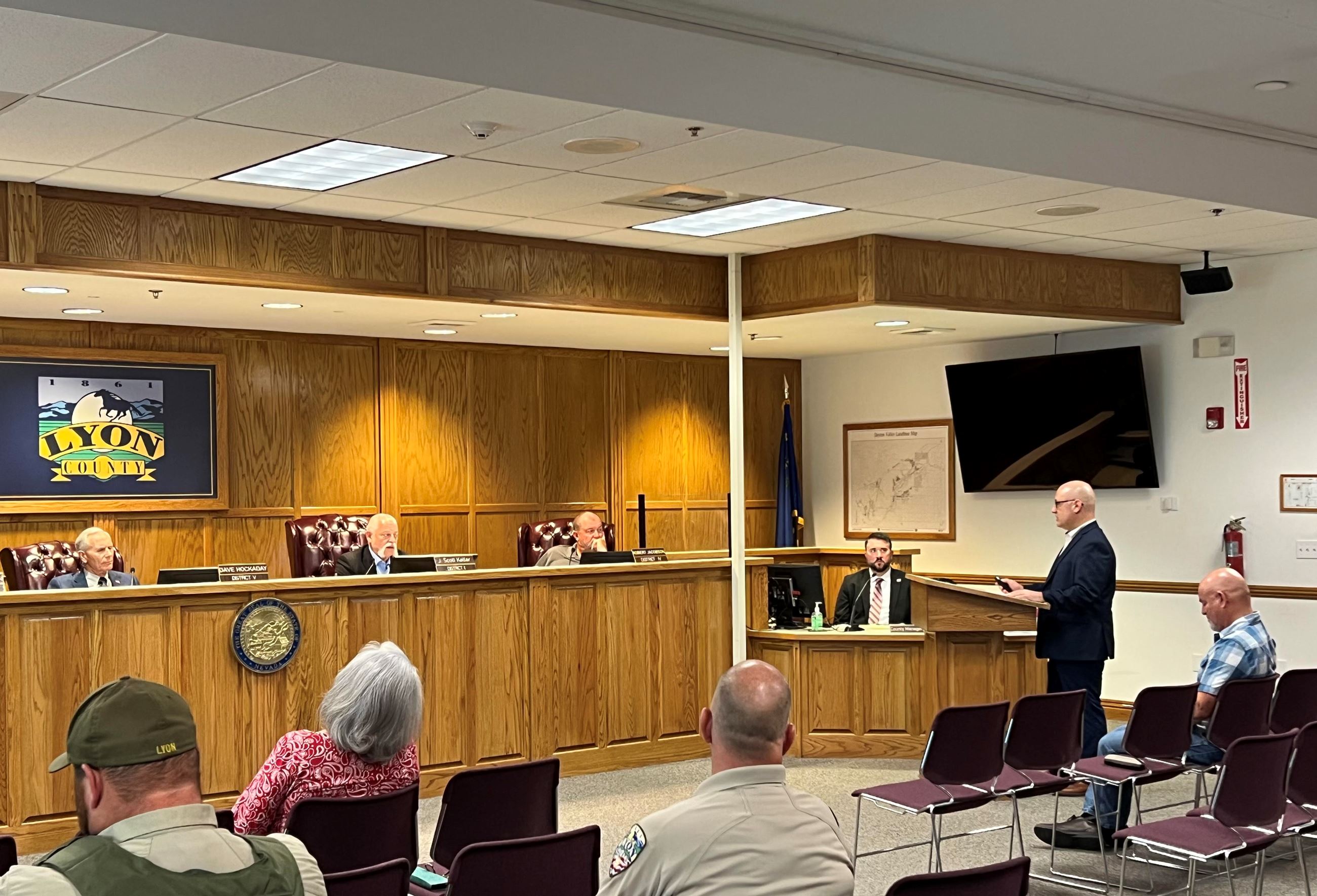 Louis Cariola Presents to BOCC During 8.28.23 Code Enforcement Workshop